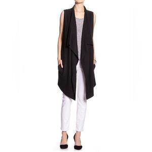 Michael Kors Black Gray long Sleeveless vest